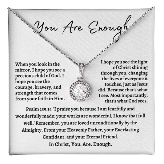 You Are Enough In Christ Pendant Necklace