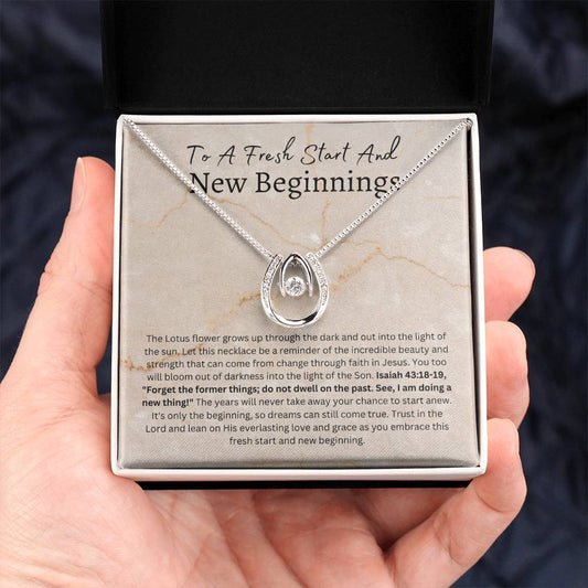 Fresh Start New Beginning Pendant Necklace