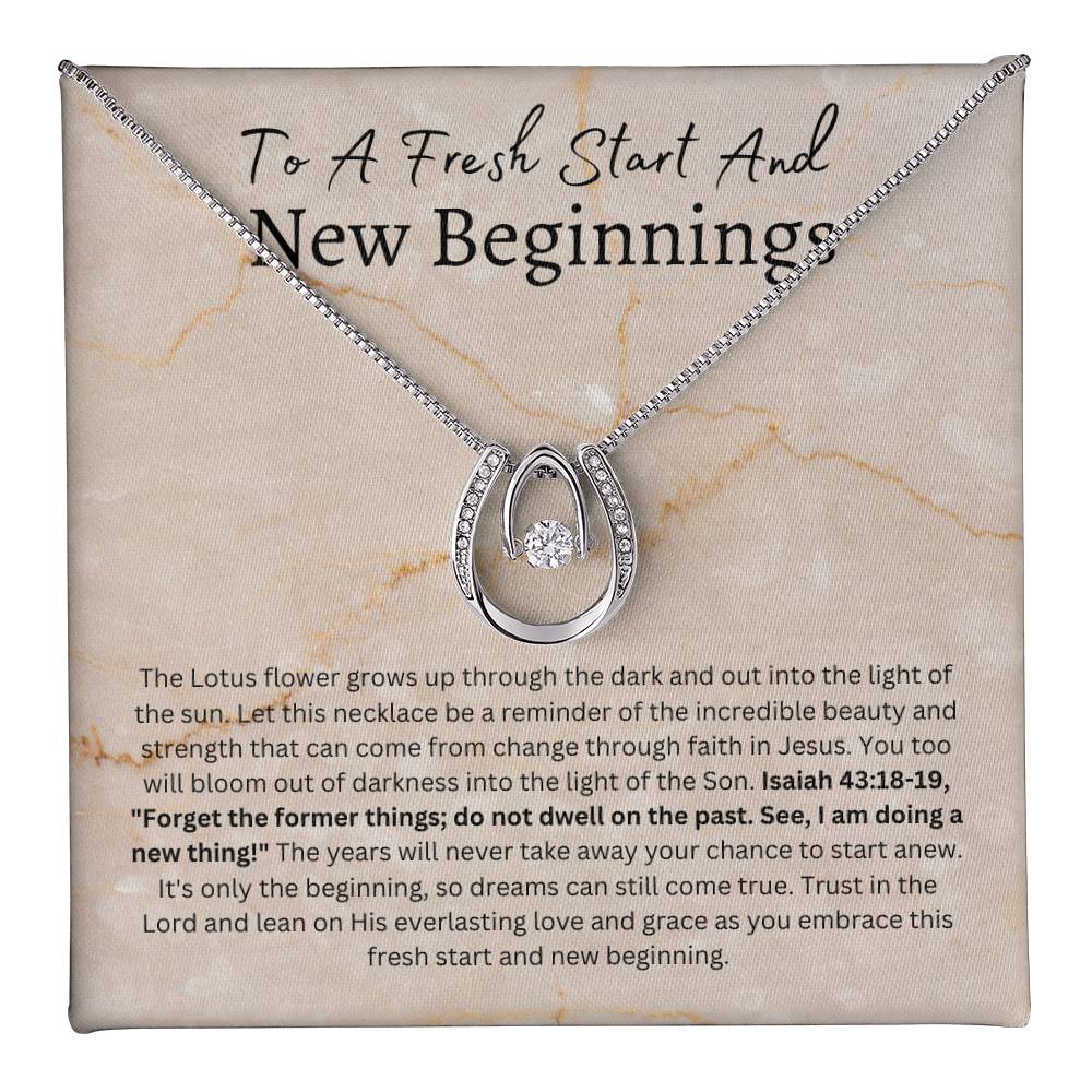 Fresh Start New Beginning Pendant Necklace