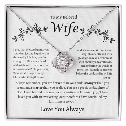 To My Beloved Wife Necklace For Her