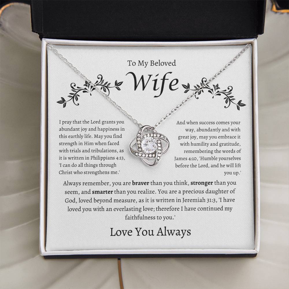 To My Beloved Wife Necklace For Her