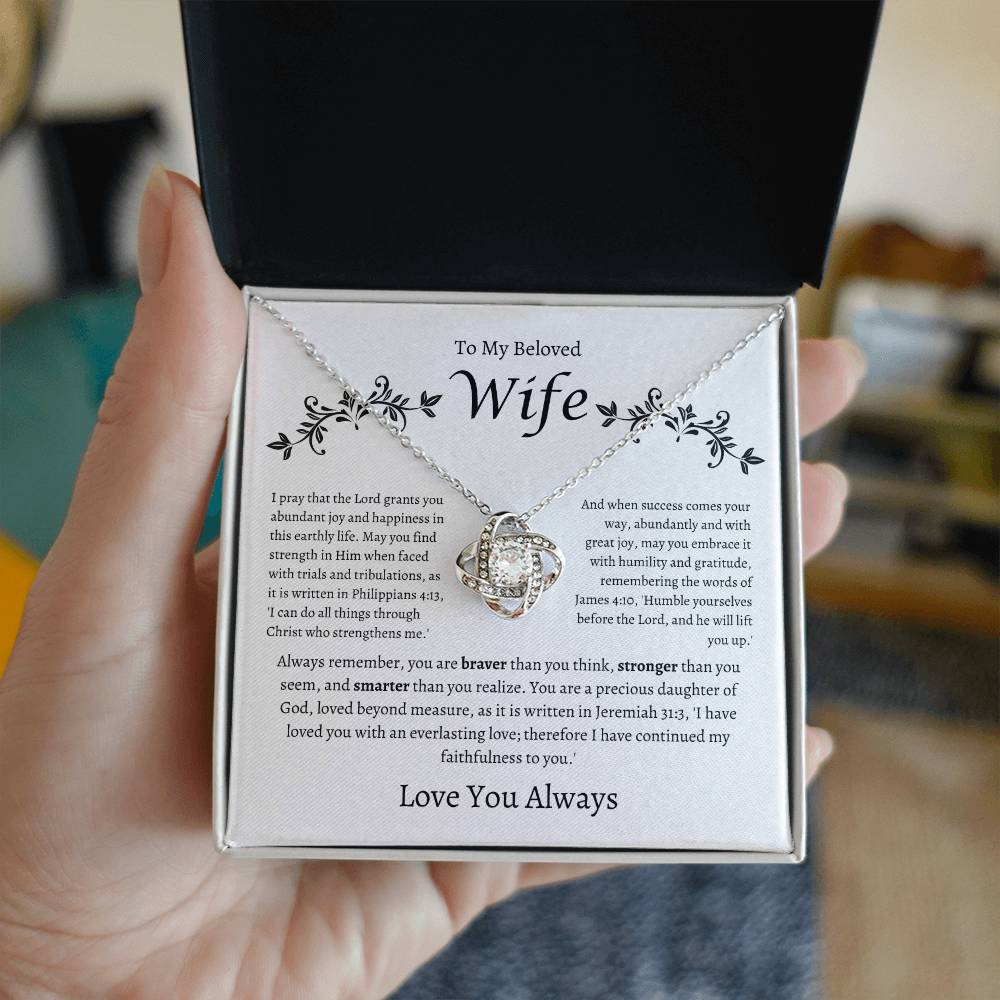 To My Beloved Wife Necklace For Her