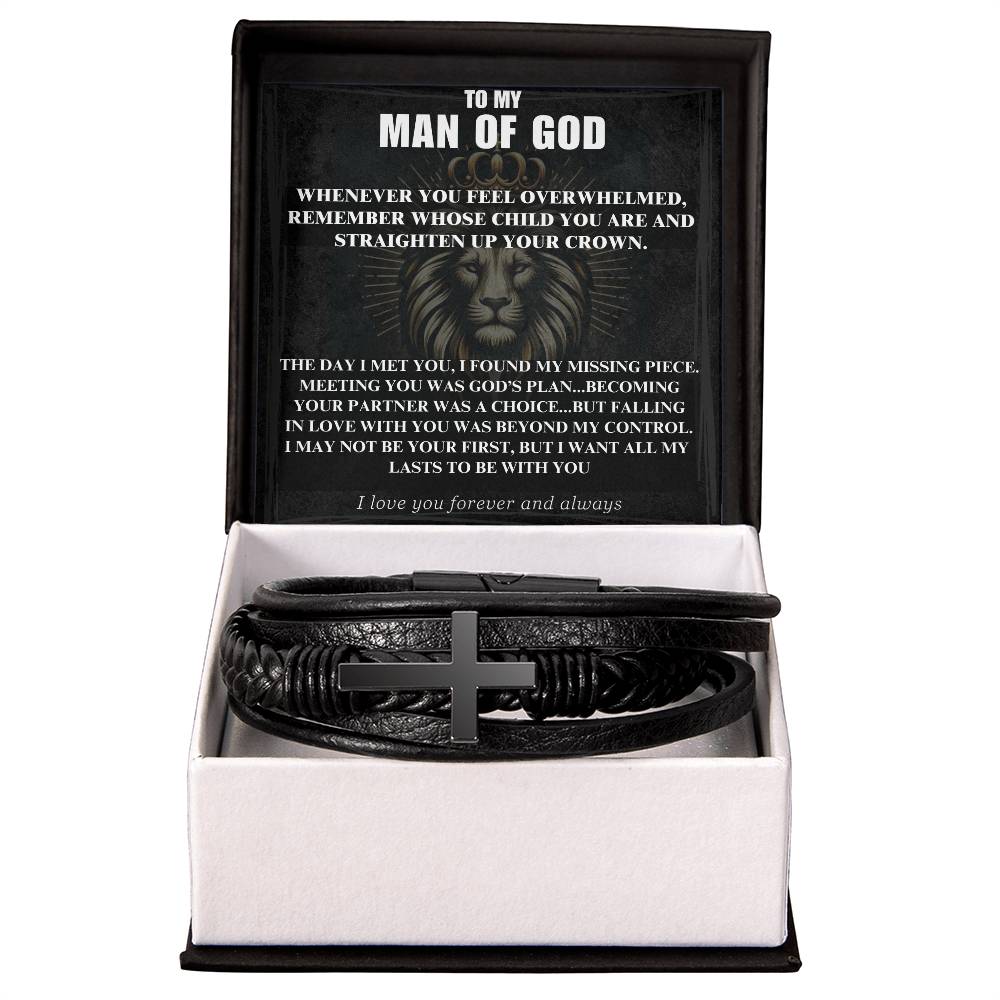 To My Man Of God Bracelet For Him