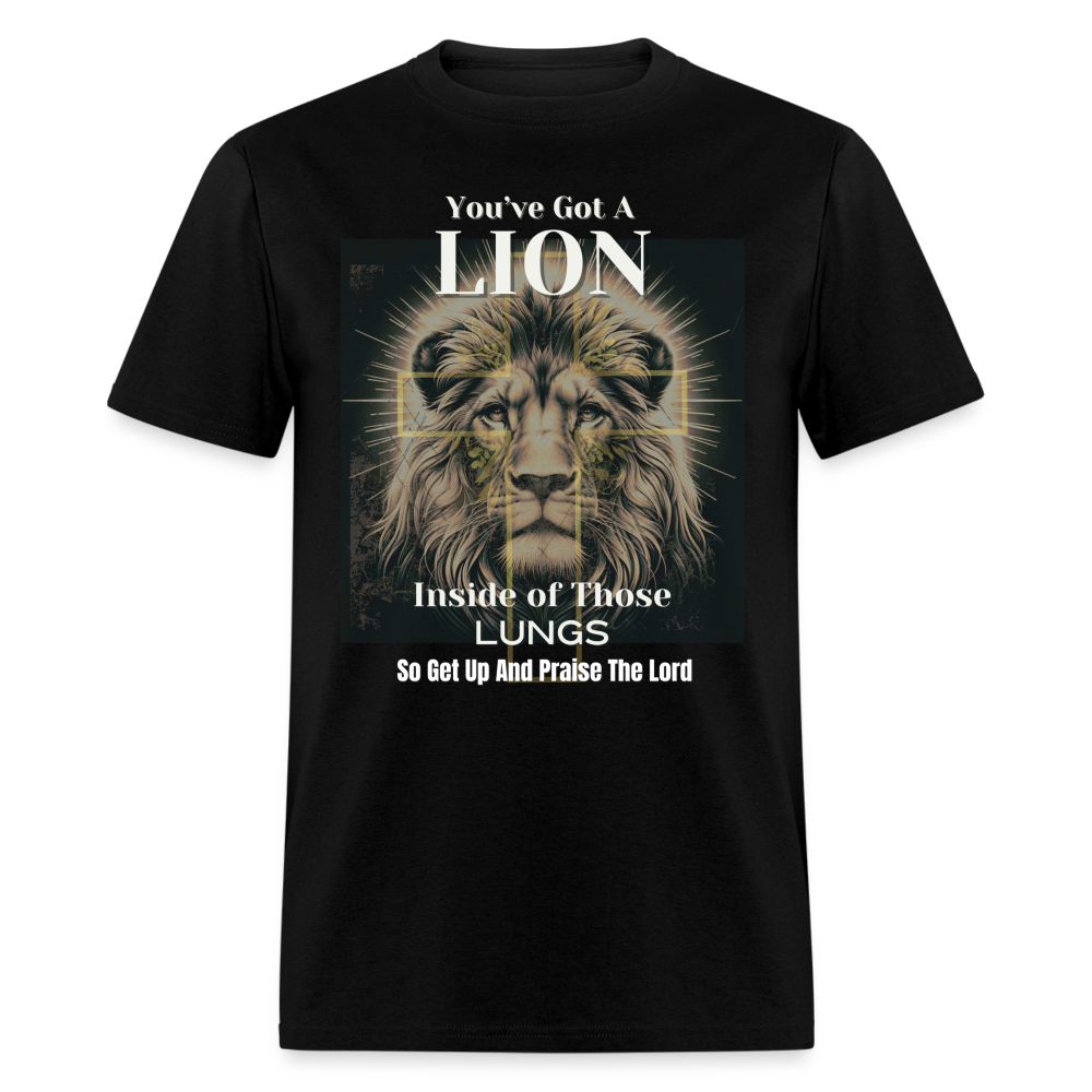 Lion Inside of Those Lungs T-Shirt - black