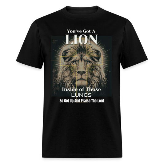 Lion Inside of Those Lungs T-Shirt - black