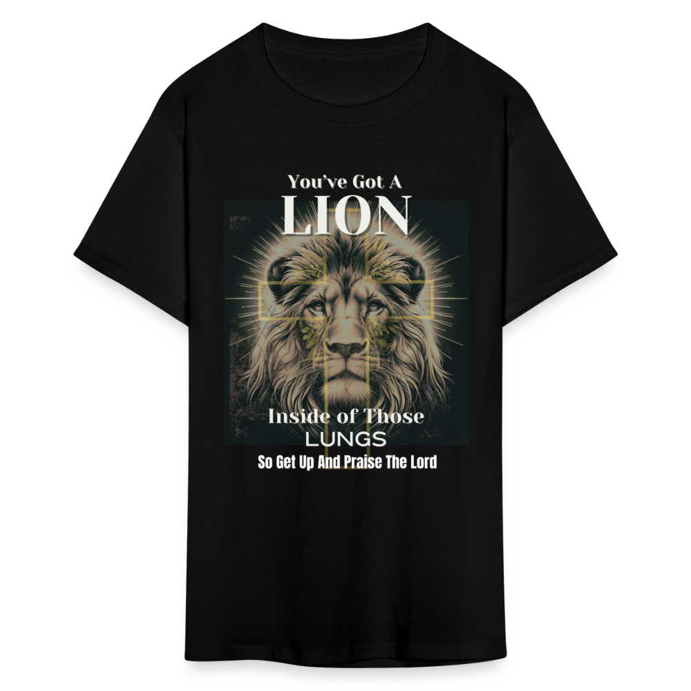 Lion Inside of Those Lungs T-Shirt - black