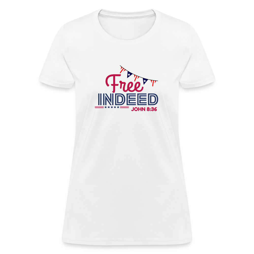 Free Indeed | Banner | T-Shirt - white