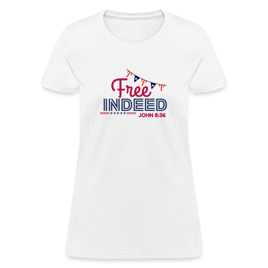 Free Indeed | Banner | T-Shirt - white