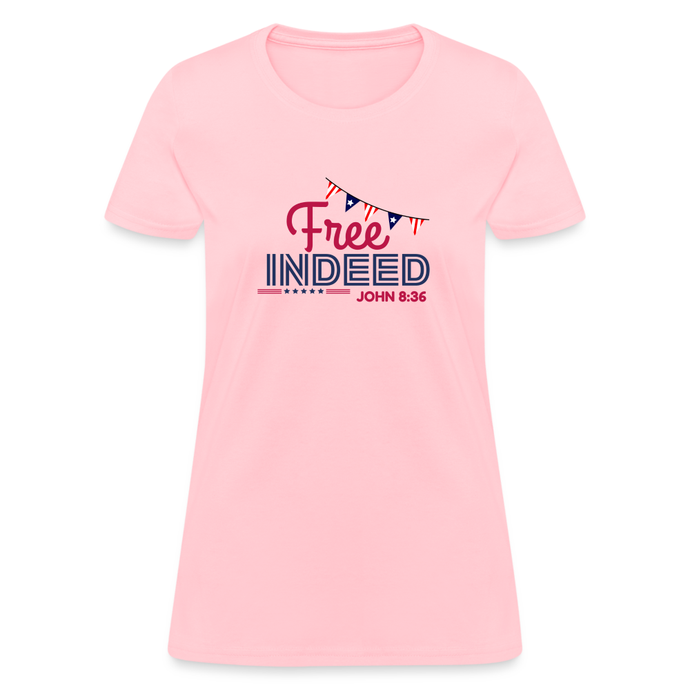 Free Indeed | Banner | T-Shirt - pink