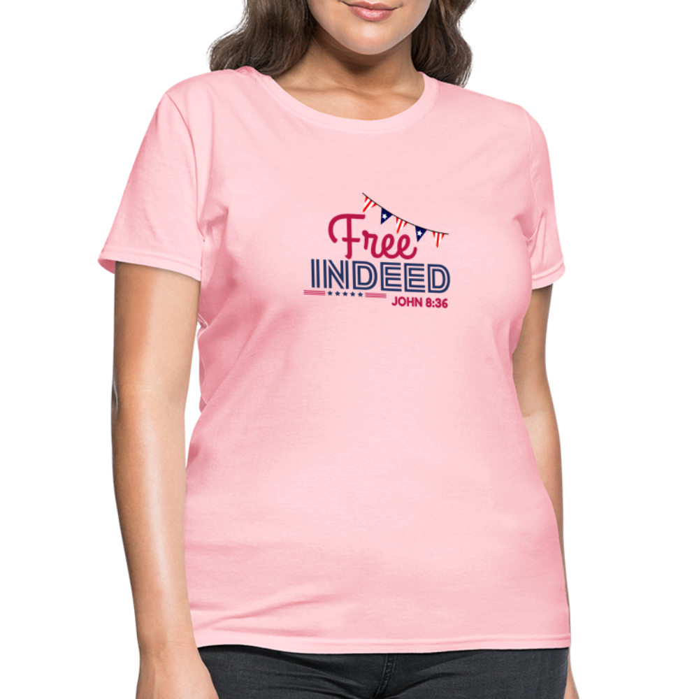 Free Indeed | Banner | T-Shirt - pink