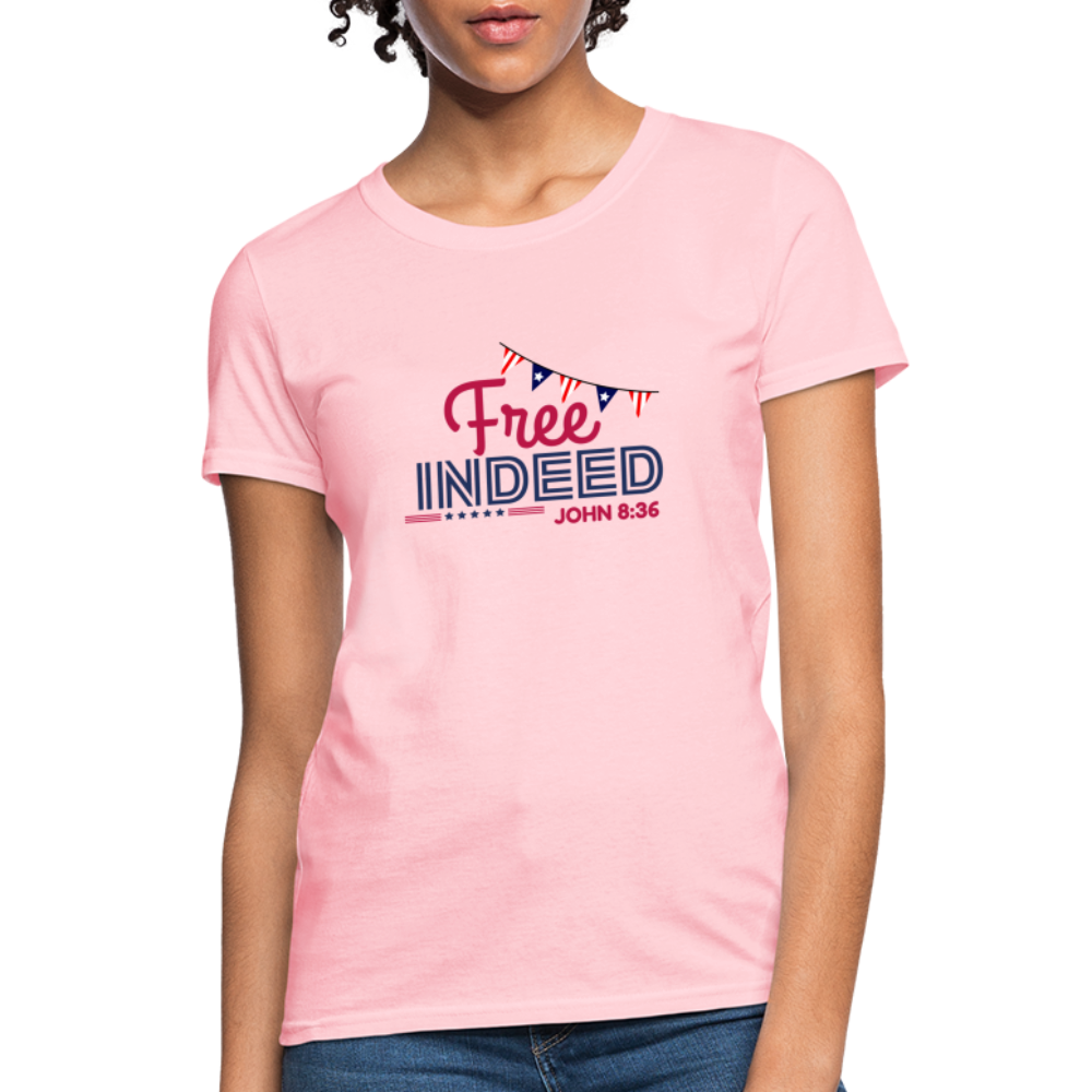 Free Indeed | Banner | T-Shirt - pink