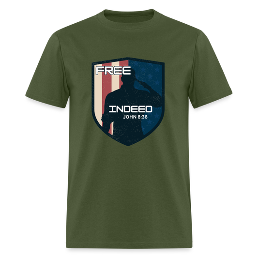 Free Indeed | Emblem | T-Shirt - military green