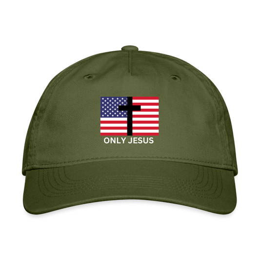 Only Jesus American Hat - olive green