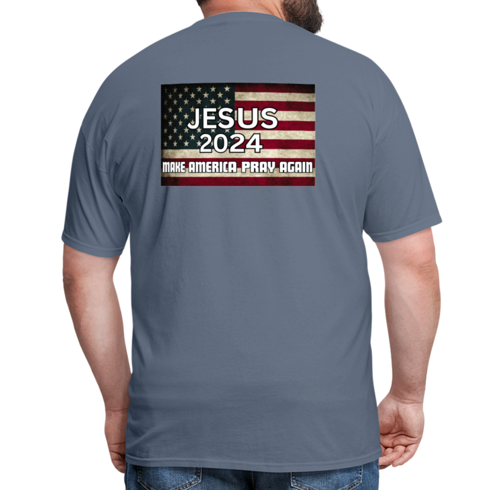 Jesus 2024 Make America Pray Again T-Shirt - denim